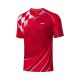 Li-Ning 2022 Spring Men's Premium Badminton Shirts - Red & White & Black