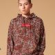 中国李宁  Red Flag Men's Pullover Hoodie Sweatshirt - Brown