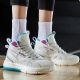 2021 玖叁柒 937 Men's Cool Shell High Basketball Court Shoes - CHAMPAGNE WHITE