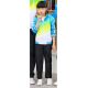 2019 Autumn/Winter Full Zip Kids Table Tennis Tracksuit - Blue