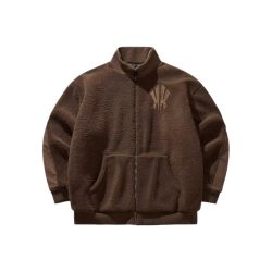 Anta Kai Fleece Knitted Jacket - Black&Brown