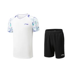 Li-Ning 2025 Spring Men's Fast Dry Badminton Shirts - Multi Colors