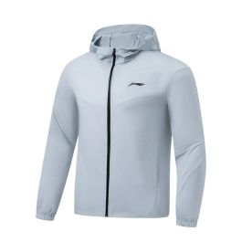 Li Ning Men's UPF 50+ Lightweight Sun Protection Running Jacket