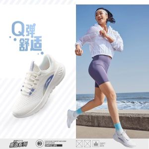  LI-NING Basic Racing Running Shoes Men Running Shoes Light  Weight Breathable Sport Shoes Blue ARMR003-6H US 10.5 | Road Running