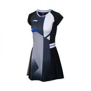 2021 Li-Ning All England Open CHINA Women's One-Piece Dress - Black