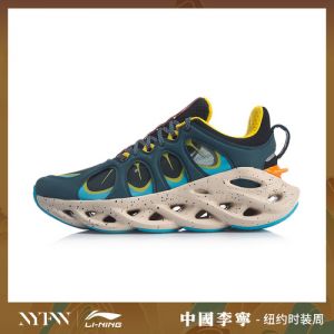 Li Ning Arc ACE Men's NYFW Cushion Running Shoes - Blue/Orange/Yellow
