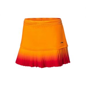 2020 Li-Ning All England Open Women's Pleated Skirt Culotte - Orange