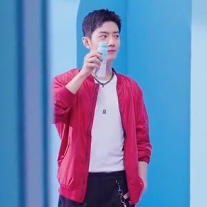 2021 Xiao Zhan Same Style Full Zip Men's Oversize - Red