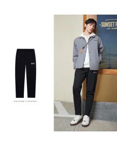 Li-Ning Men's Straight Warm Fleece Casual Pants