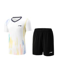 Li Ning Unisex Fast Dry Badminton T-Shirts & Shorts Set