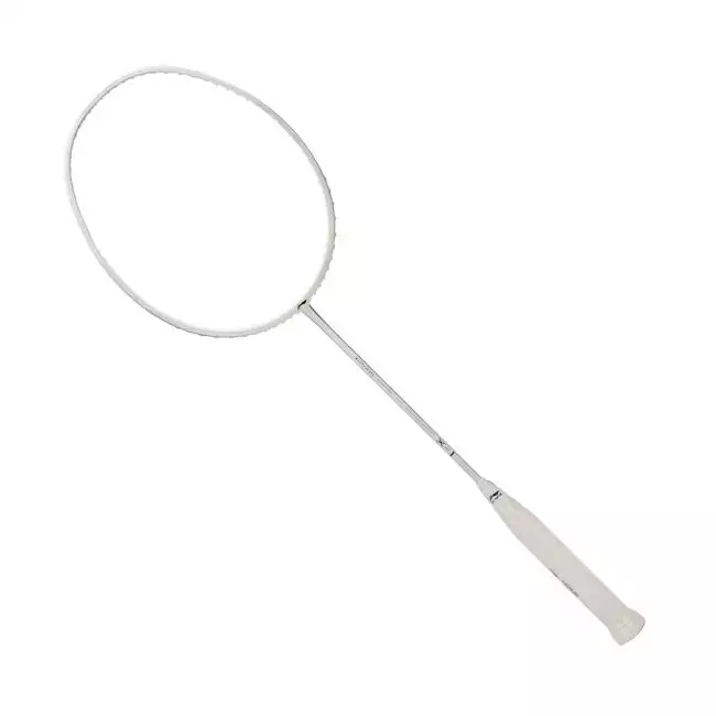 バドミントン LI-NING XiPHOS X1 Li-Ning Multi Control XIPHOS X-1 Badminton Racket (White/Silver)