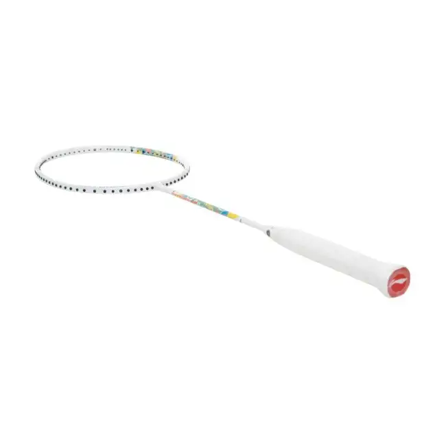 Li-Ning Axforce Junior Badminton Racket - White & Black/Blue