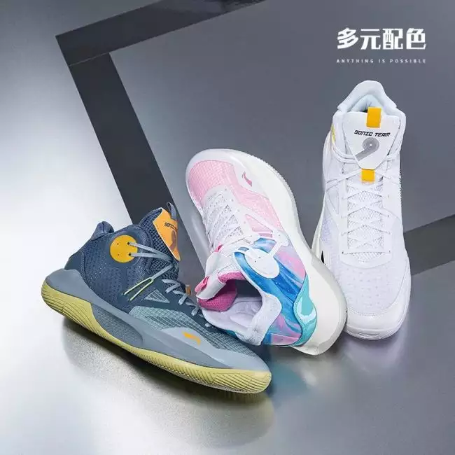 シューズ(男性用) Li-ning Sonic9 team US9.5 Li Ning BB Sonic 9 IX Team Mid Men's Cushion Basketball Shoes