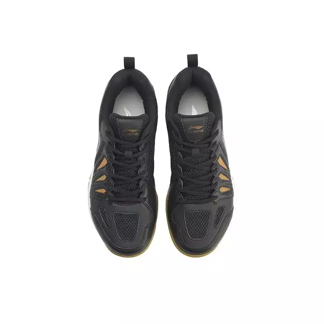 Li-Ning All-Round King Men's Badminton Shoes - Black/Gold