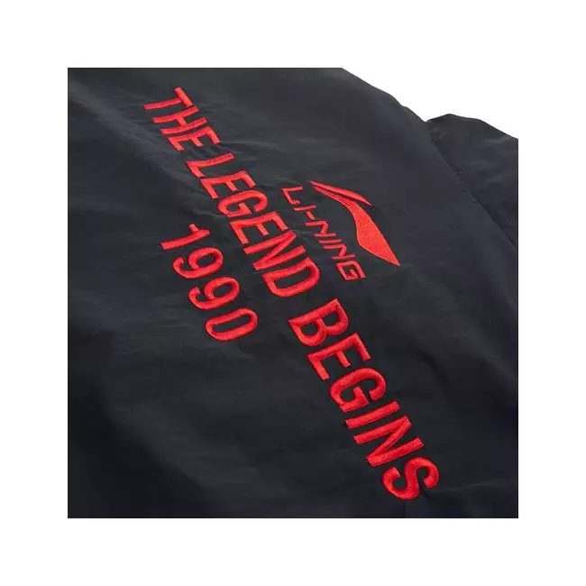 中国 2019 Li ning PFW Big Logo Unisex Loose Jacket | Black