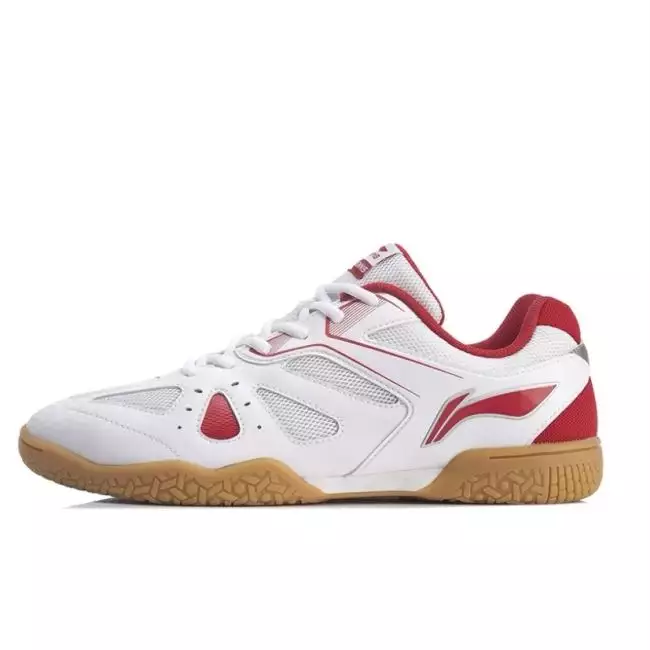 ライオンがおー!♦︎ Li-Ning Hawk-Eye Men's Table Tennis Shoes - White/Red