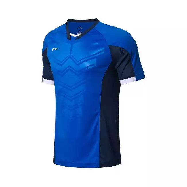refined 11 FOOTBALL TEE ネイビー L Li-Ning Men's AT DRY Game Football Jersey