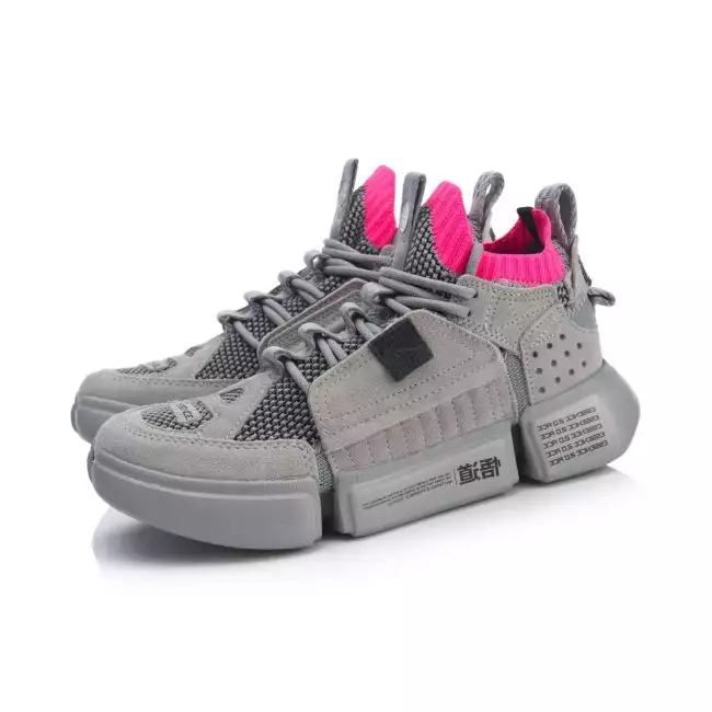 Paris Fashion Week x Li Ning Essence 2 II Ace Women s Shoes Gray Black