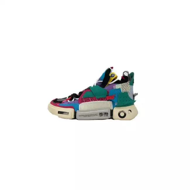 中国李宁 ESSENCE 2 SFS | Men's High Shoes - Blue/Green/Red