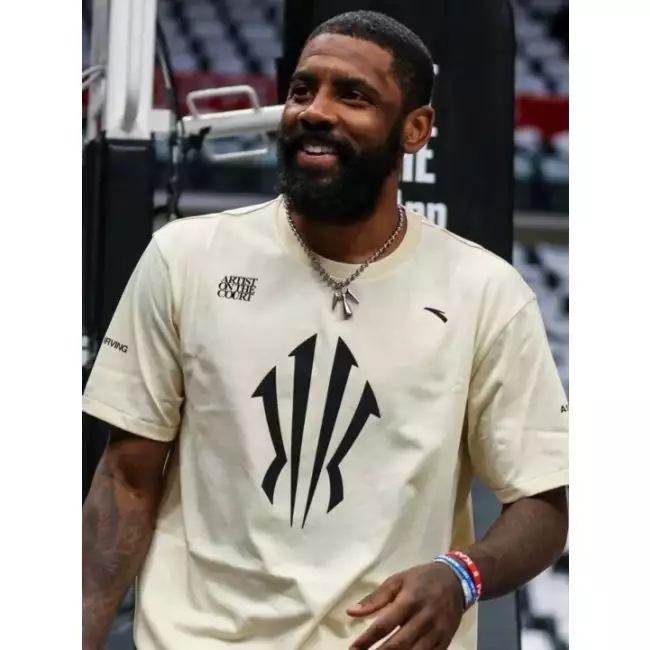 Kyrie Irving X ANTA LOGO Men s Basketball Short Sleeve T shirt