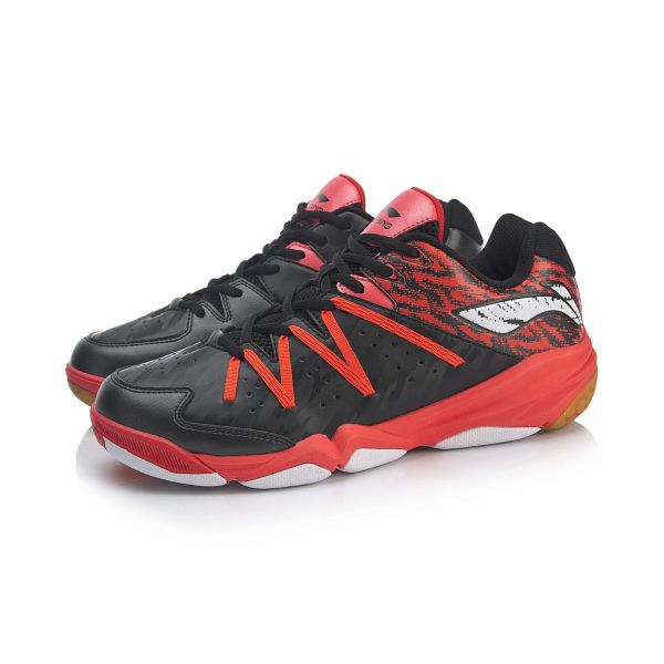 Li Ning 2019 Multi Accelerator V2 Men s Badminton Shoes Black Red