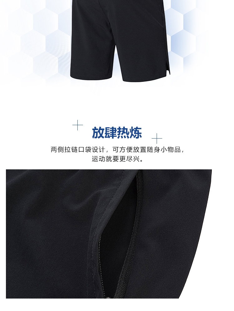 2018 Li-Ning Men’s Blue and Black Training Shorts