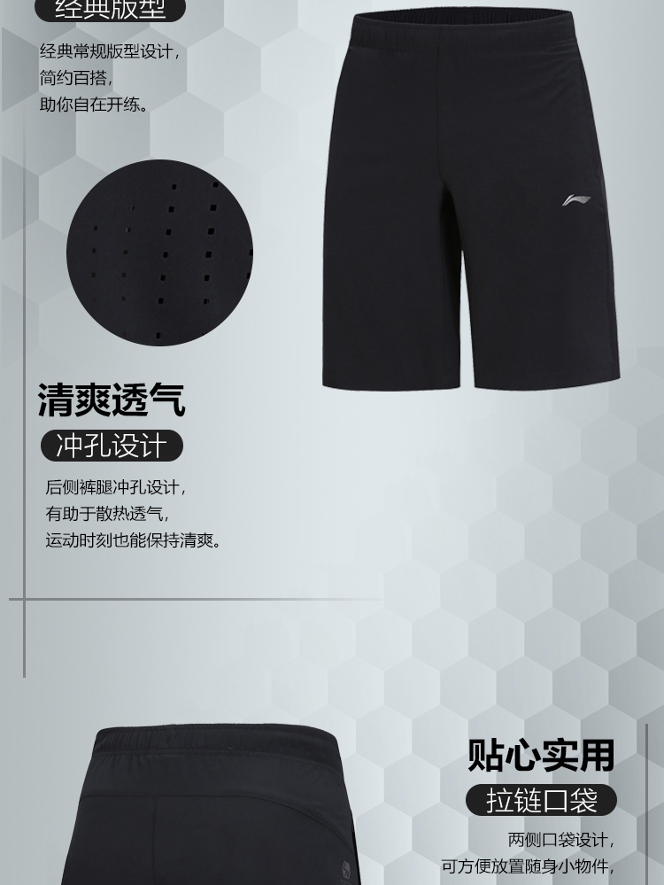 2018 Fall Li-Ning Men’s Training Shorts