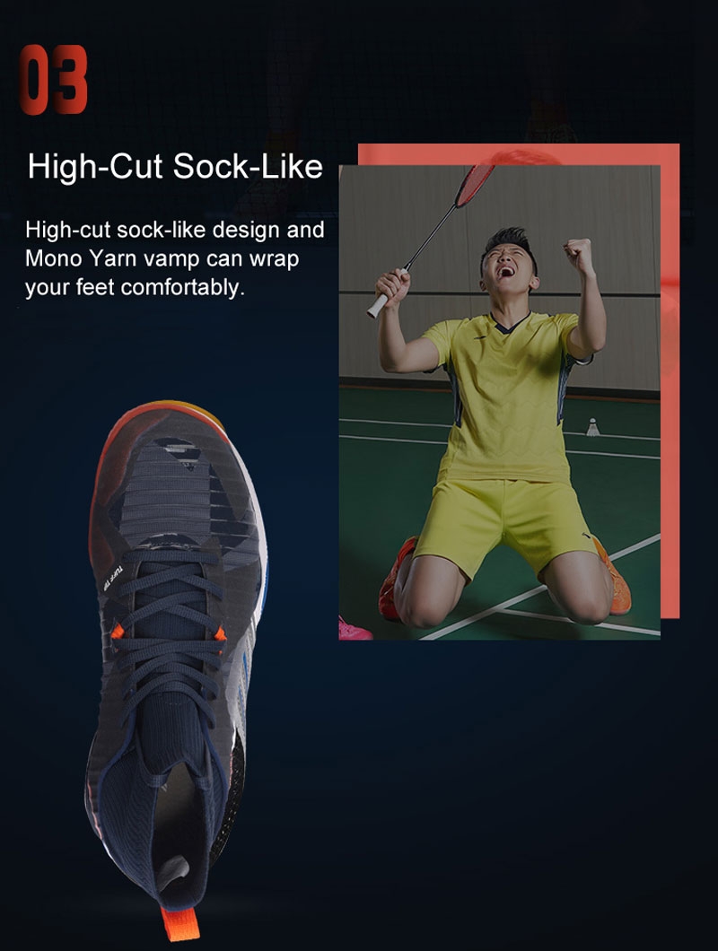 Li-Ning 2018 Shadow of Shade PRO High Professional Sock-Like Badminton Shoes