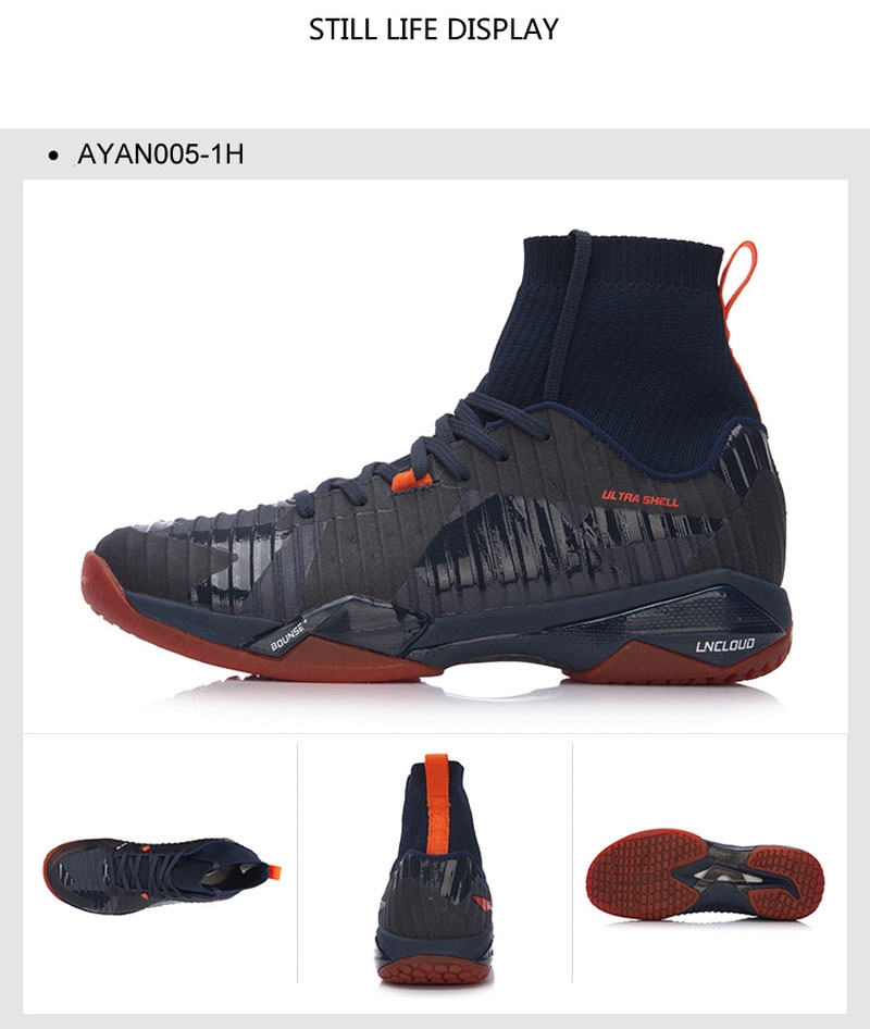 Li-Ning 2018 Shadow of Shade PRO High Professional Sock-Like Badminton Shoes
