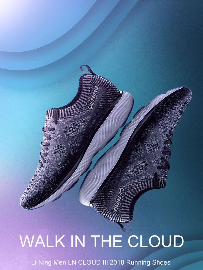 Li-Ning Cloud III 2018 Sock Like Cushion Running Shoes