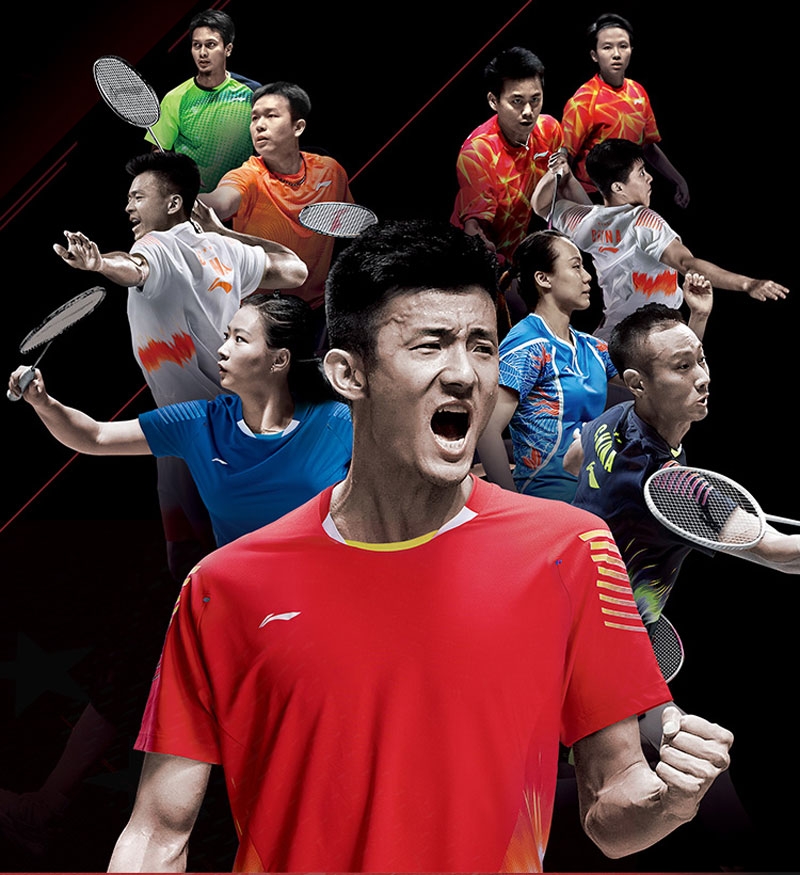 Li-Ning China Men's National Badminton Team Badminton Tee Shirts