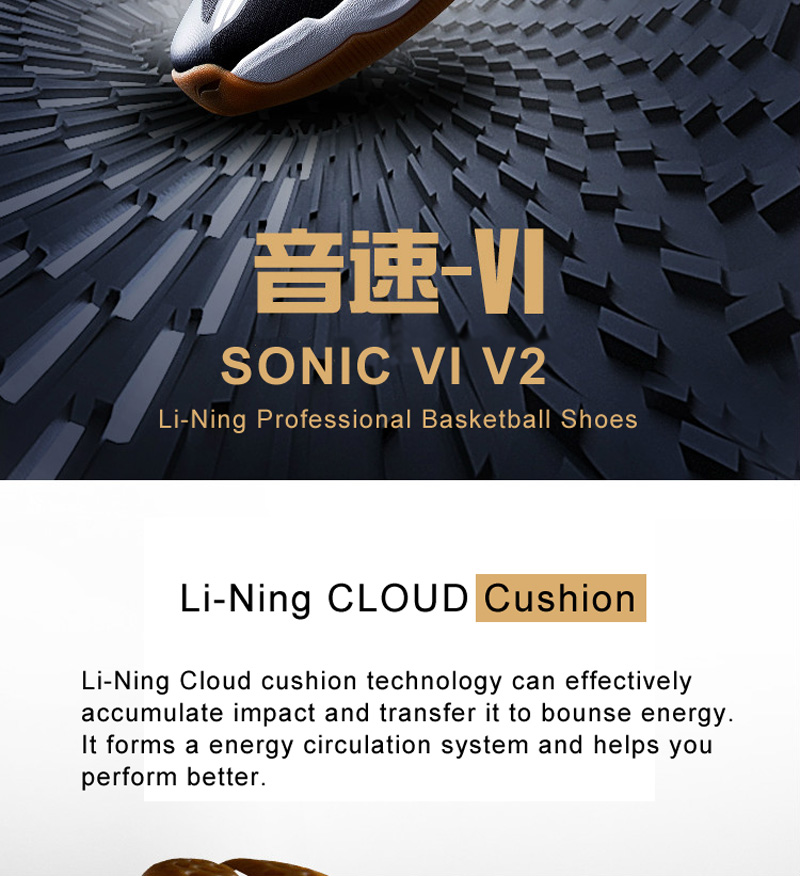 Li-Ning BB Sonic 6 VI Men's Professional Basketball Shoes
