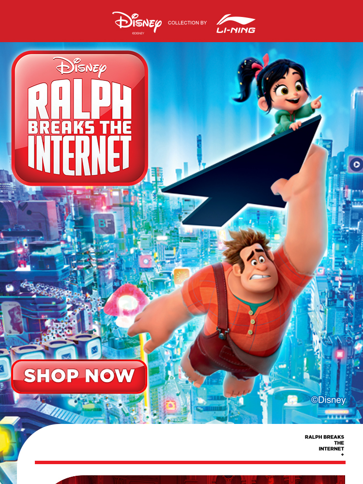 Disney x Li-Ning Womens Loose Fit Down Jacket - Ralph Breaks The Internet
