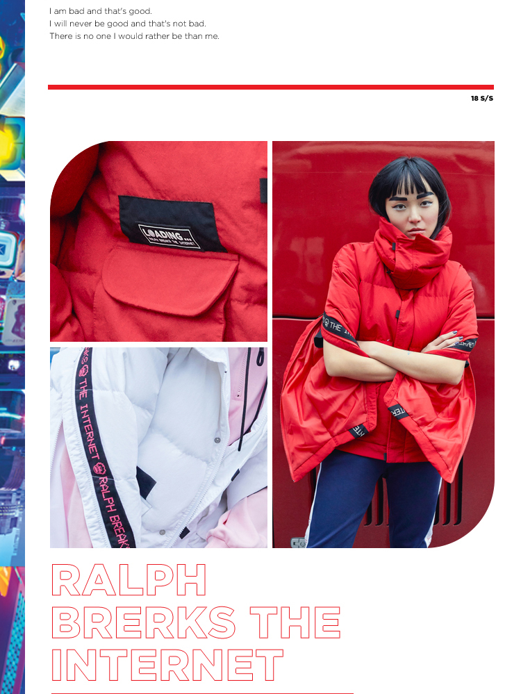 Disney x Li-Ning Womens Loose Fit Down Jacket - Ralph Breaks The Internet