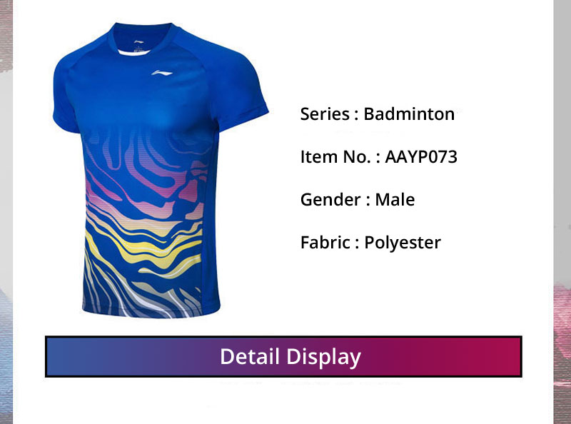 Li-Ning Men's Fast Dry Badminton Game Tee Shirts