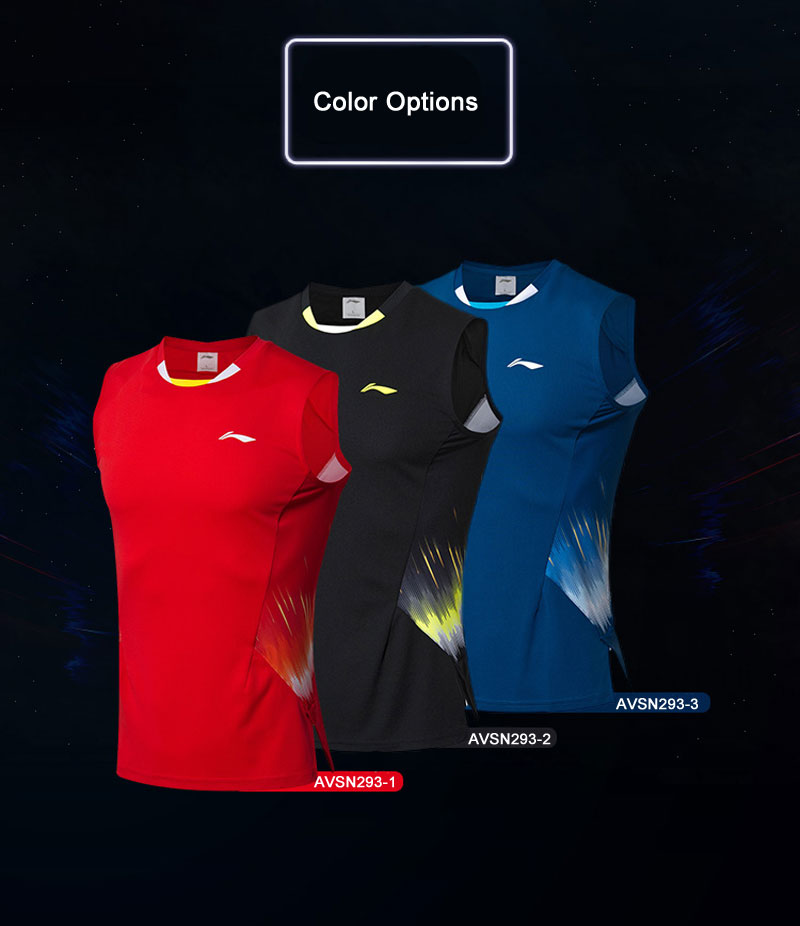 Li-Ning China Men's National Badminton Team Top Shirts