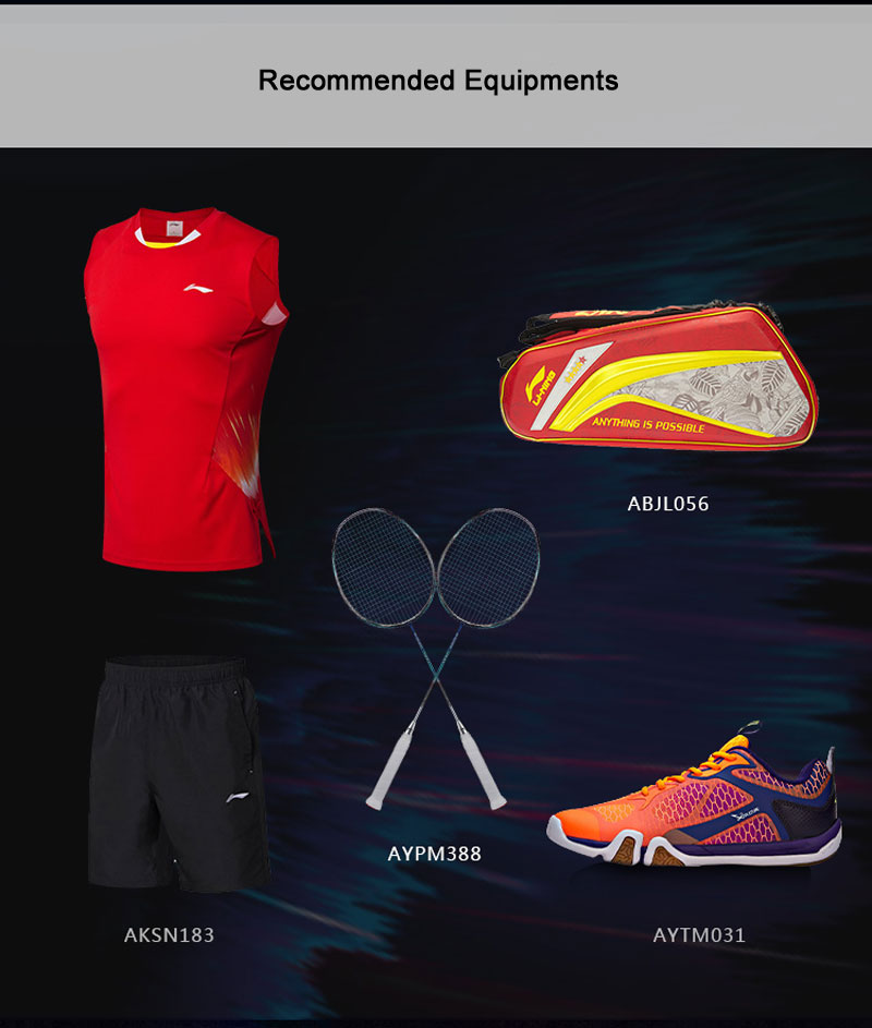 Li-Ning China Men's National Badminton Team Top Shirts