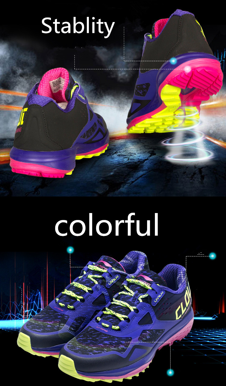 Lining Cloud II Wild Womem Waterproof Cushioned Running Shoes